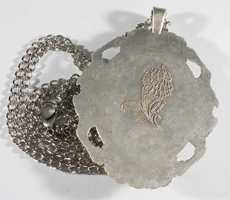 Collier de poterie de tulipe noire iznik - 2