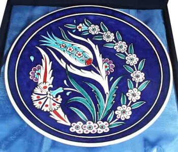 Corporate Gift 25 cm VIP Iznik Ceramic Plate - 3