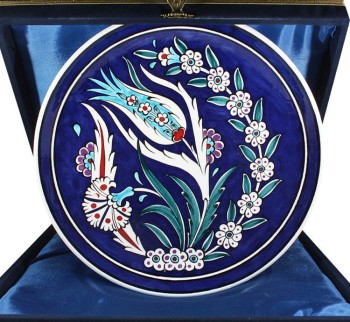 Corporate Gift 25cm Vip Iznik Pottery Plate - 1