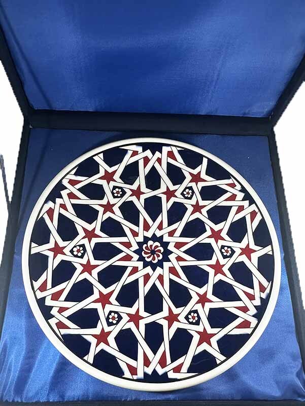 Corporate Gift, Seljuk Star Iznik Ceramic Plate - 3