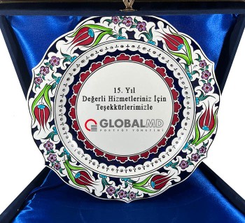 Custom Gift Iznik Pottery Plate - 2