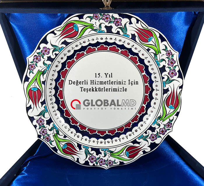 Custom Gift Iznik Pottery Plate - 2
