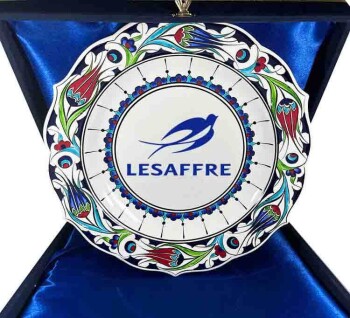 Custom Logo Iznik Ceramic Plate for Individuals and Institutions - 2