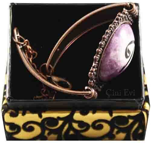 Daisy Frame Vav and Elif Pattern Ceramic Bracelet - 2