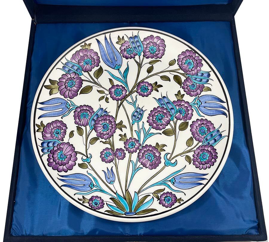 Damascus Style Iznik Pottery Plate 30cm - 2