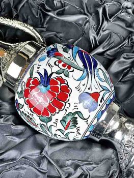 Dankeschön-Geschenk – Iznik Ibrik-Set mit Tulpen- und Granatapfelmotiv - 3