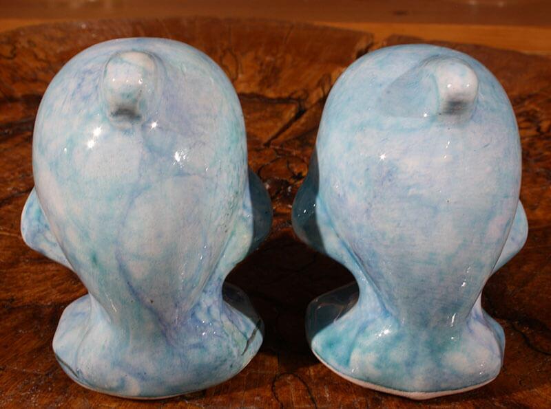 Dolphin Fish Iznik Pottery Figurines - 2