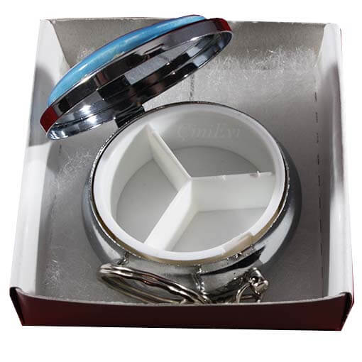 Doppelte Tulpen- und Mustermuster-Pillenkasten - 2