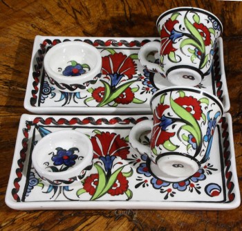 Düğün Hediyesi 2'li Kahve Seti - Çini Evi