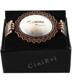 Ebru Fon Atatürk İmzalı Çini Bileklik - Çini Evi