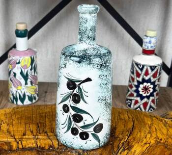 Ege Zeytin Dalı El İşi Yağlık 550 ml - Çini Evi