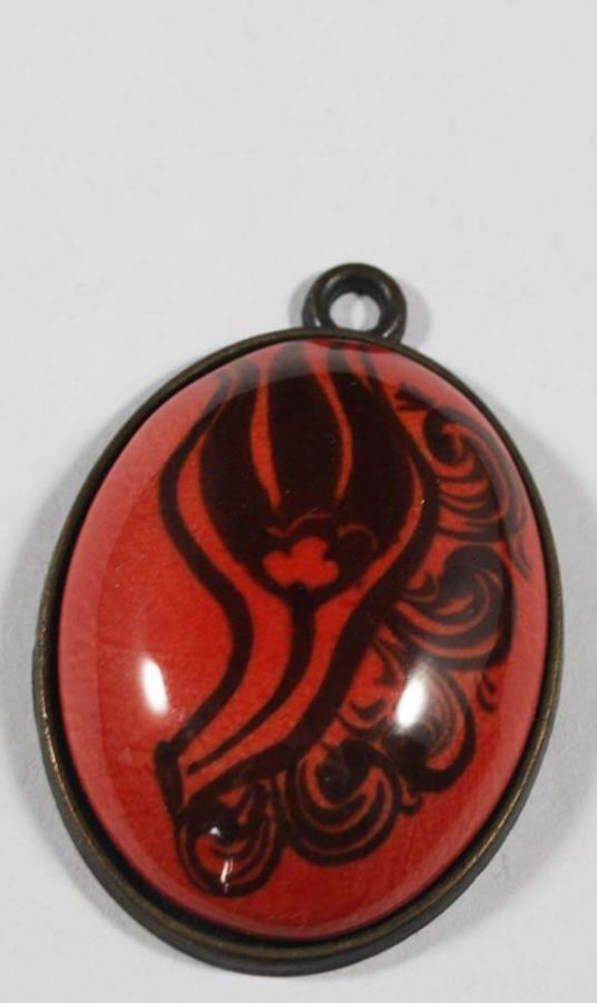 Einzelne Tulpe-Halskette. - 1