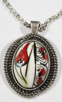 Elegant Necklace Tip With Tulip Pattern - 1