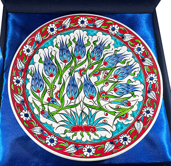 Engagement Wedding Gift Custom Iznik Pottery Plate - 3