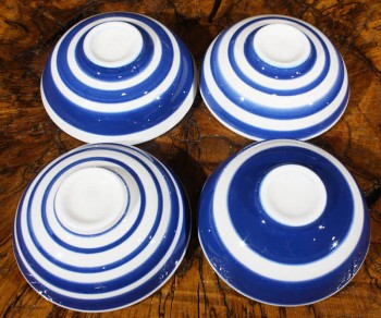Ensemble de 4 bols Iznik bleu et blanc - 2
