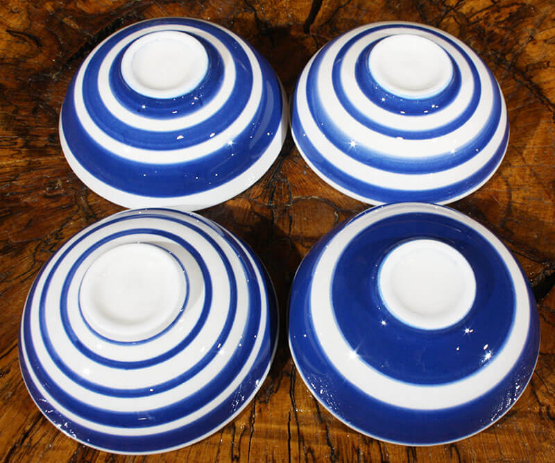 Ensemble de 4 bols Iznik bleu et blanc - 2