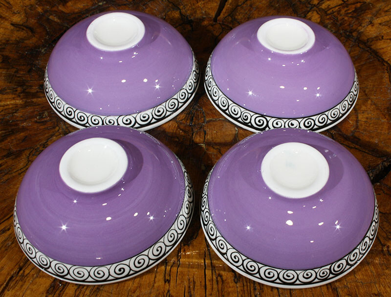 Ensemble de 4 bols Iznik à motif lotus - 3