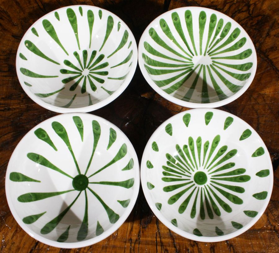 Ensemble de bols Iznik concept vert - 3