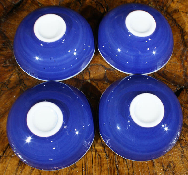 Ensemble de bols Iznik design bleu et blanc - 3