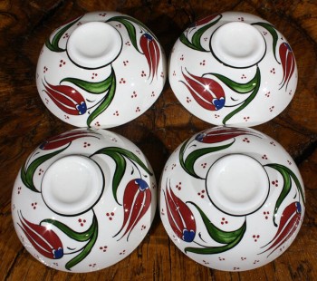 Ensemble de 4 bols Iznik à motif tulipe spécial - 3