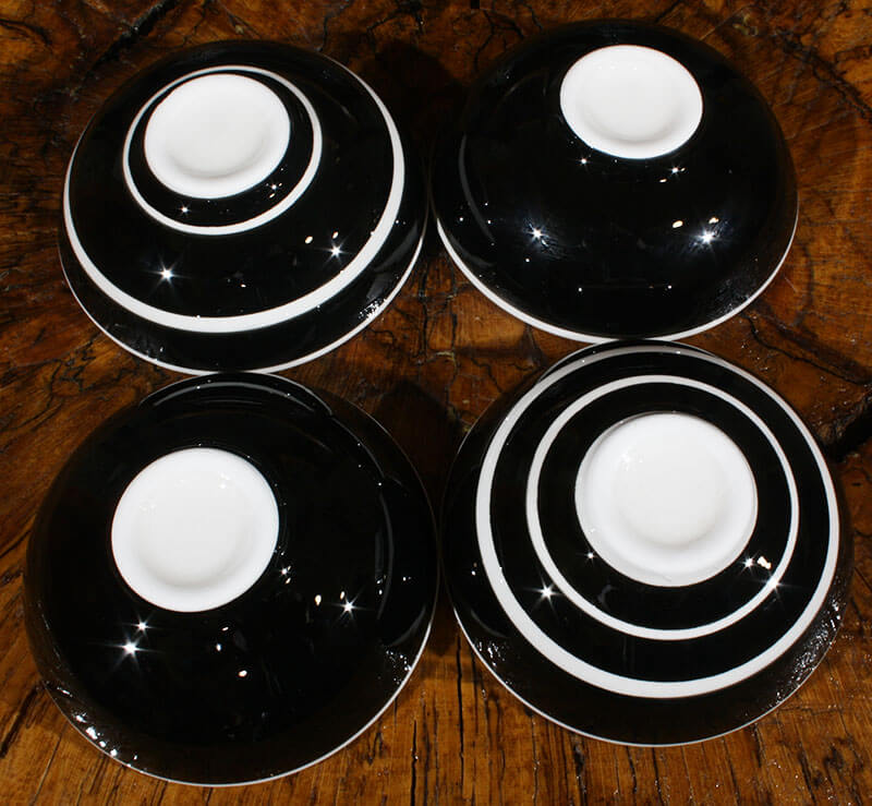 Ensemble de bols Iznik noir et blanc - 3