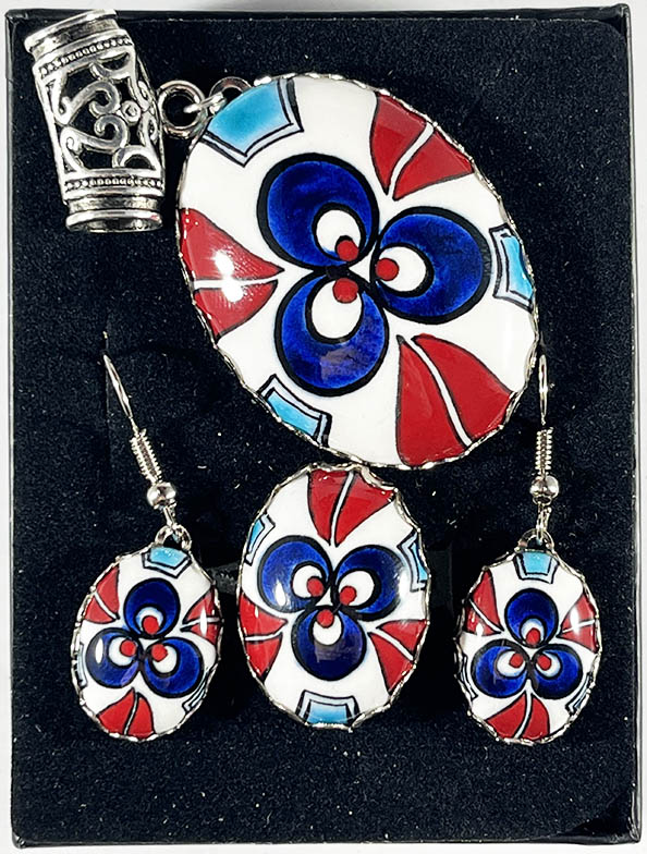 Ensemble de bijoux tulip droit inversé - 1