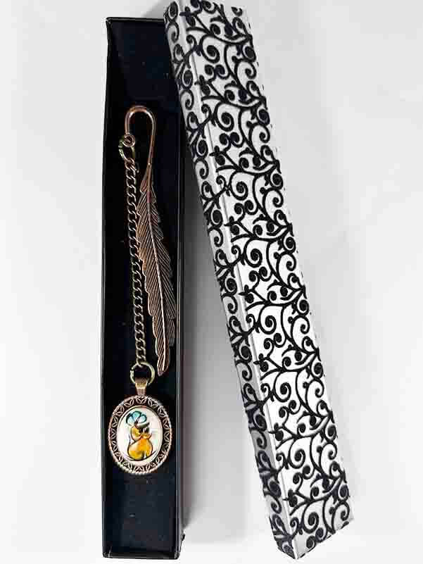 Fancy Cat Iznik Ceramic Bookmark - 2