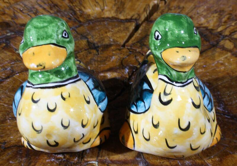 Duo de figurines de canards en céramique - 3