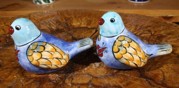 Figurine Double Pottery Dove - 2