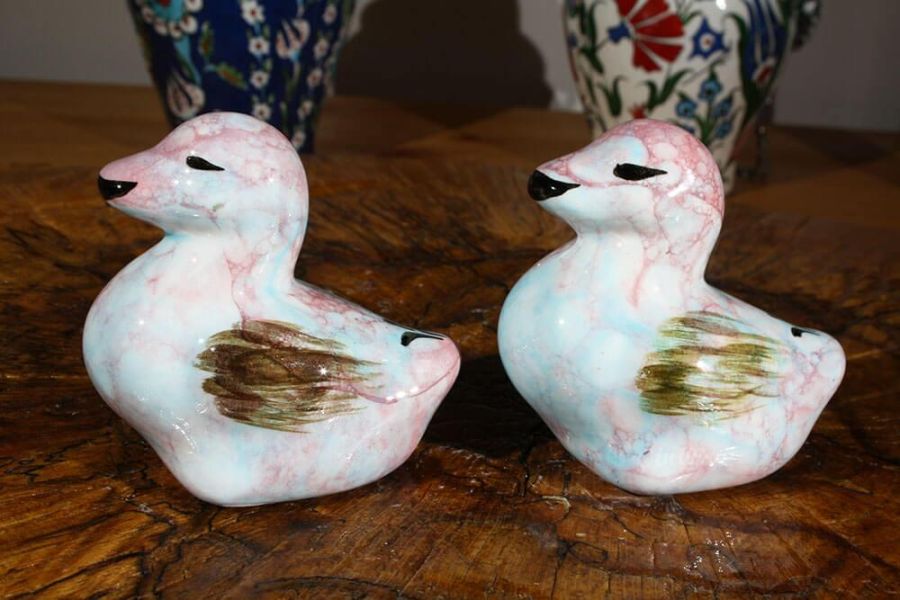 Figurines canards en céramique d’Iznik - 1