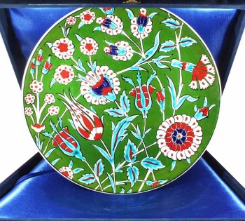 Financial Advisor Gift 30 cm Iznik Tile Plate - 1