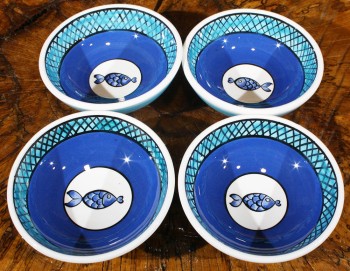 Fish patterned bowl set - Çini Evi