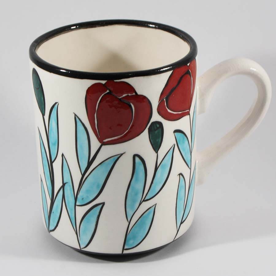 Flower garden iznik mug - 1