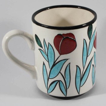 Flower garden iznik mug - Çini Evi (1)