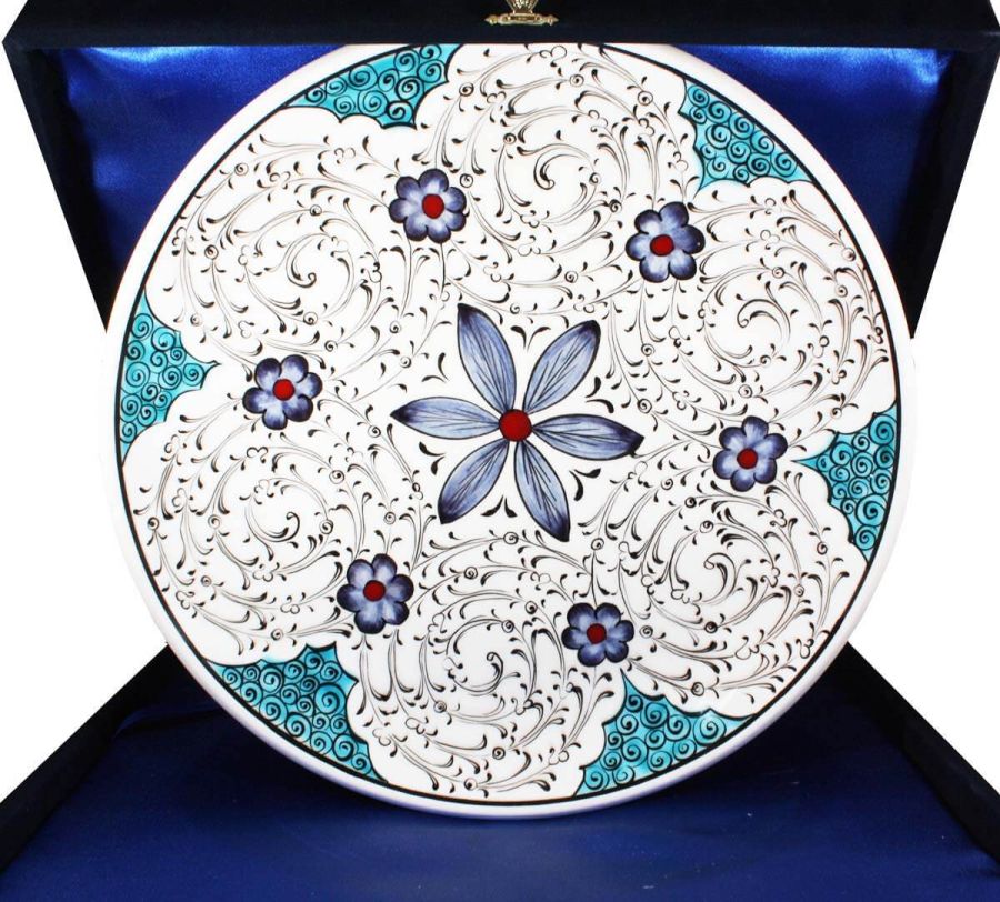 Forgive Me Gift, Custom Design Iznik Pottery Plate - 1