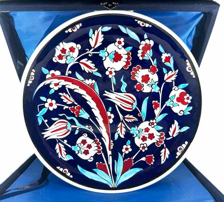 From Tradition to the Future, Tulip and Hatayi Pattern Iznik Ceramic Plate - 1