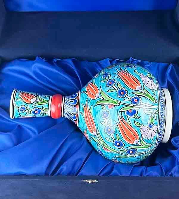 Frühlingstulpen – Iznik-Keramikvase - 4