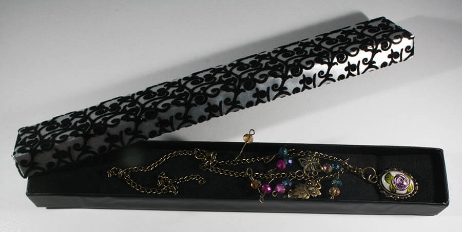 Fußkettchen mit Lila Rosenmotiv – Handgefertigte İznik-Keramik - 2