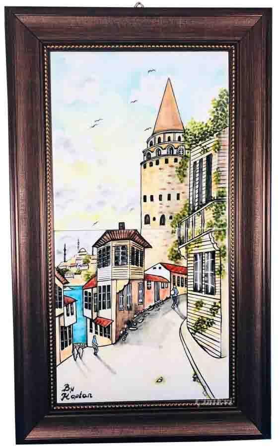 Galata Tower Iznik Fliesenbrett - 2