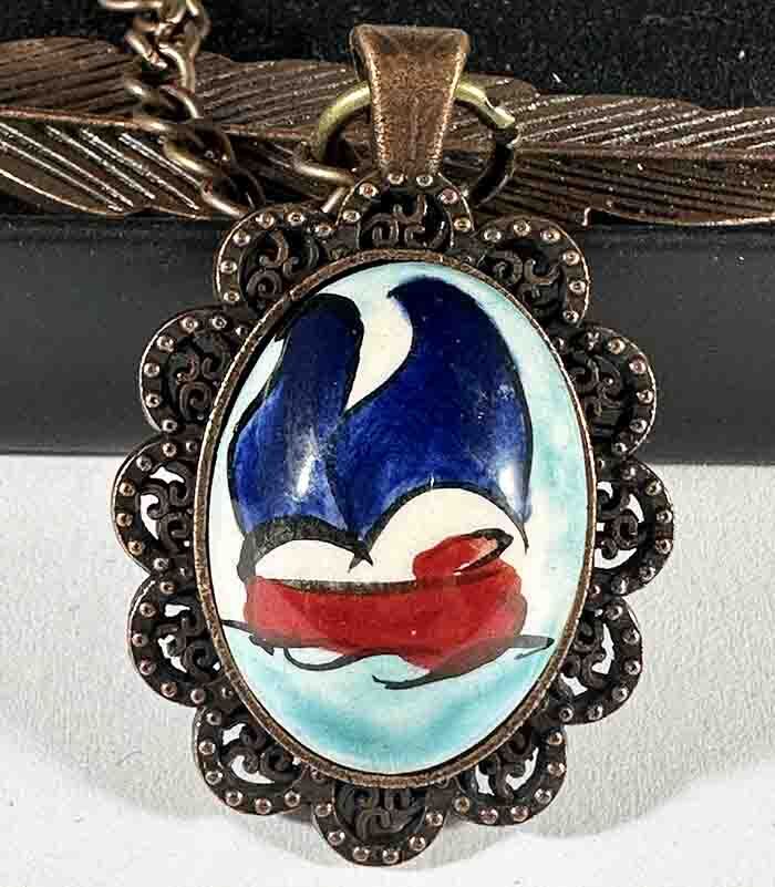 Galleon Pattern Ceramic Bookmark - 1
