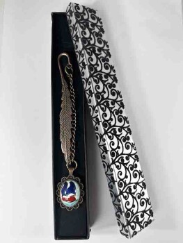 Galleon Pattern Ceramic Bookmark - 2