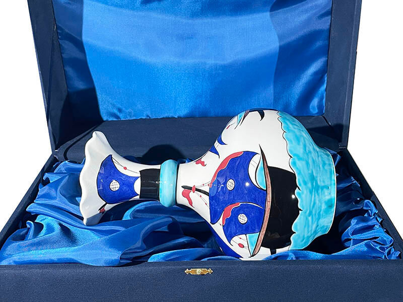 Gallone Muster Iznik Träne Keramikvase - 3