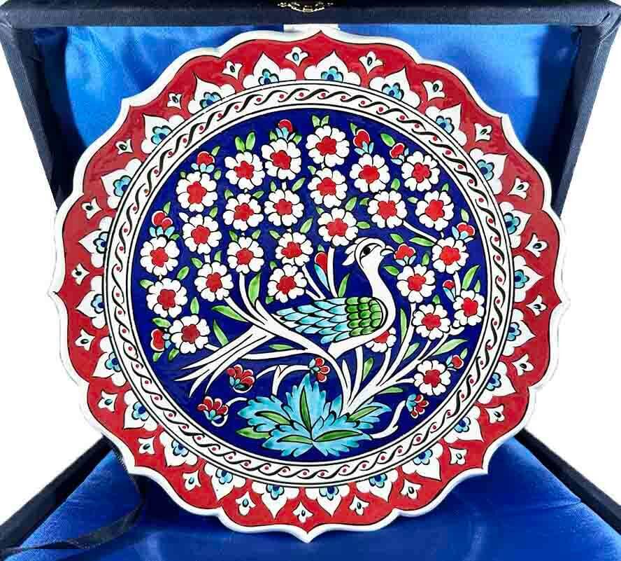 Garden of Paradise Iznik Ceramic Plate 25 cm - 1