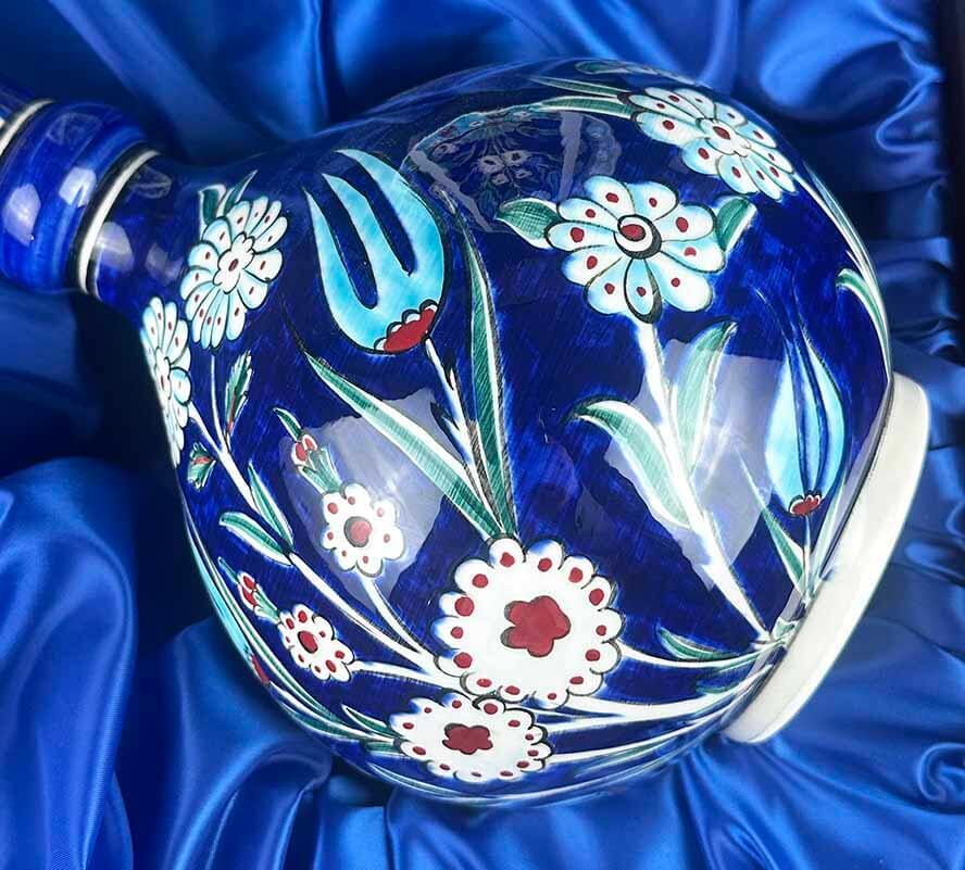 Gece Bahçesi – İznik Çini Vazo Tabak Seti - 3