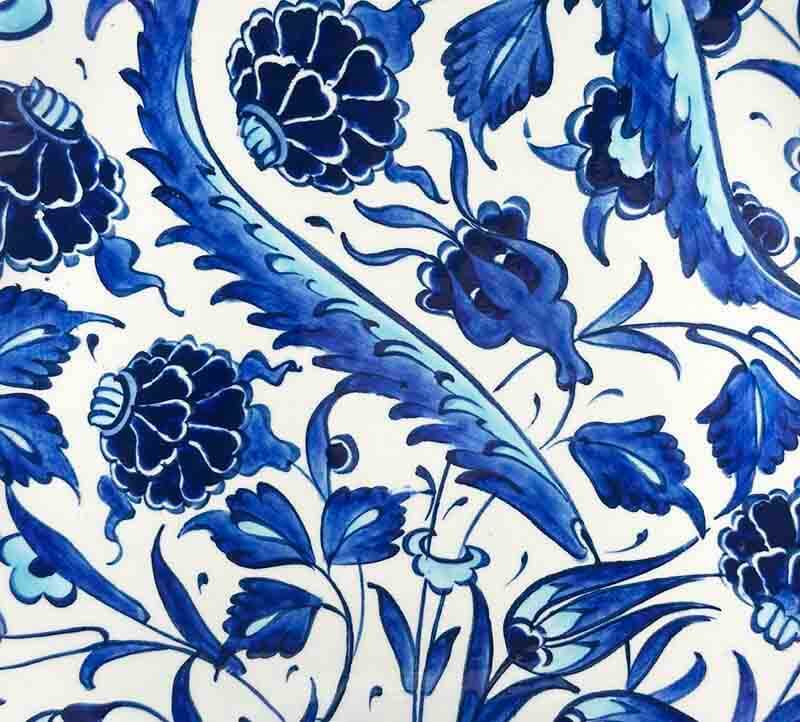 Geschenk für Geschäftspartner – Blau-weißer Iznik-Keramikteller - 2
