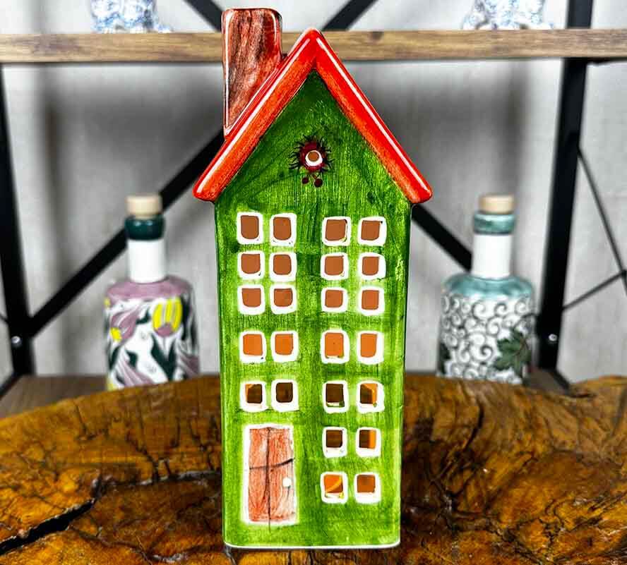 Iznik-Keramik-Kerzenhaus als Geschenk zum neuen Zuhause - 1