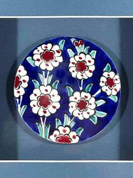 Gift for Business Partners and Customers Tree of Life Iznik Ceramic Plaque - 2