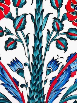 Gift for Mayor 30 cm Iznik Ceramic Plate - Çini Evi (1)