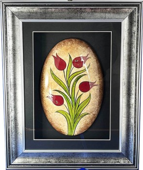 Protocol Gift Tulip Pattern Iznik Ceramic Wall Panel - 1