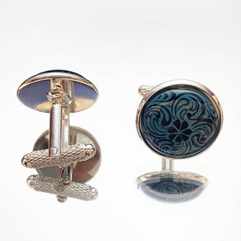 Golden Horn and Daisy Cufflinks - Çini Evi